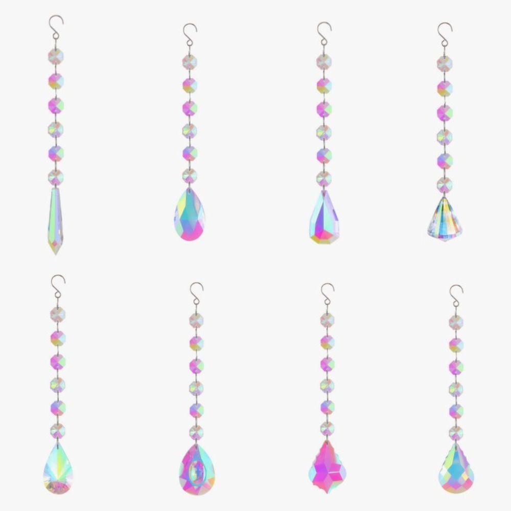Gogoup Dreamcatcher Hạt Cầu Vồng Pha Lê Mặt Trời Treo Trang Trí Sân Vườn