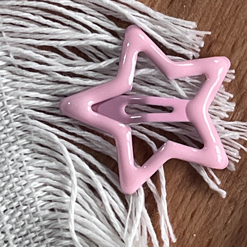 Kẹp Tóc bb y2k dopamine Hình Ngôi Sao Năm Cánh Dễ Thương Phong Cách Hàn Quốc Cho Bé Gái