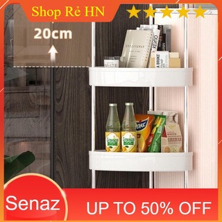 Kệ để đồ đa năng nhà tắm, bếp. kệ để góc gọn chất liệu khung inox chống gỉ chân có bánh xe di chuyển tiện lợi AAA