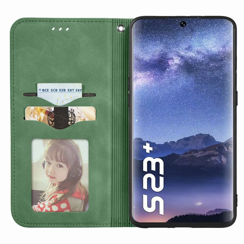 Bao Da Điện Thoại Từ Tính Màu Trơn Cho samsung s24ultra s23ultra s22ultra Ốp
