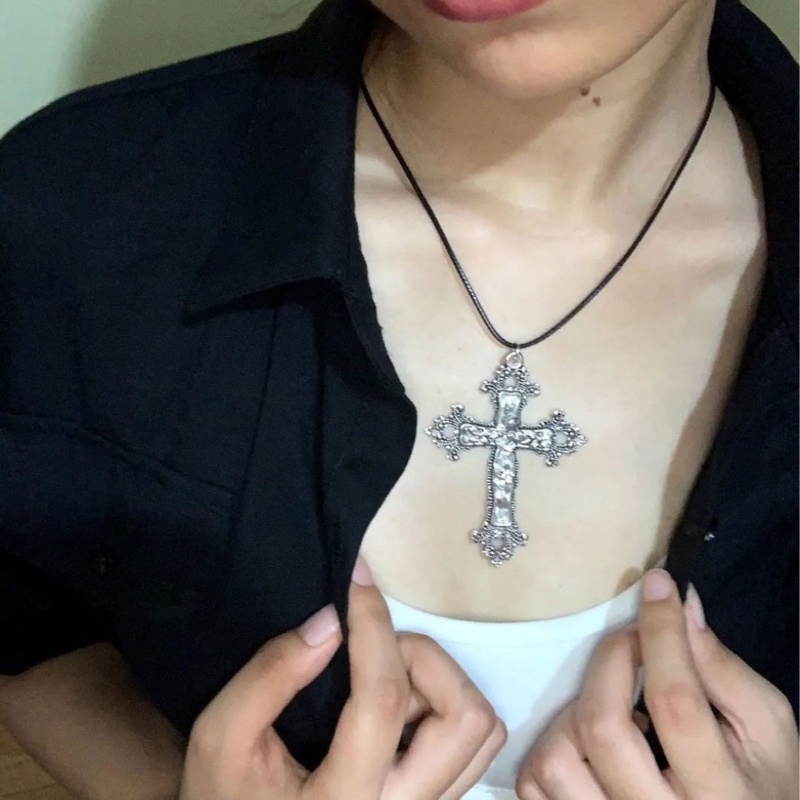 Vòng cổ Mặt Thánh Giá Phong Cách gothic Thời Trang Cho Nam Và Nữ