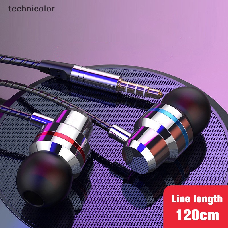 Hàng Đang Giảm Giá Tai Nghe Thể Thao Nhét Tai Có Dây 3.5mm Giảm Tiếng Ồn Kèm Mic