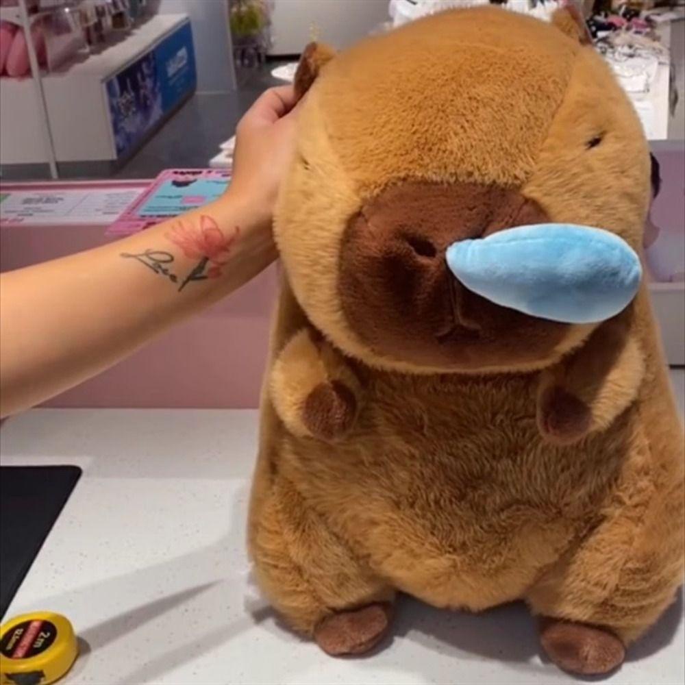 Mmluck capybara Đồ Chơi Búp Bê Nhồi Bông capybara rodent Runnybara Đáng Yêu Mềm Mại