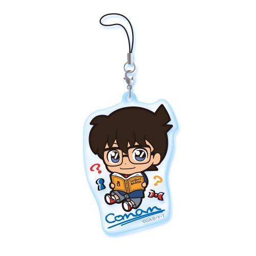 Dây treo điện thoại DETECTIVE CONAN ver TÊN  anime chibi mica trong acrylic xinh xắn