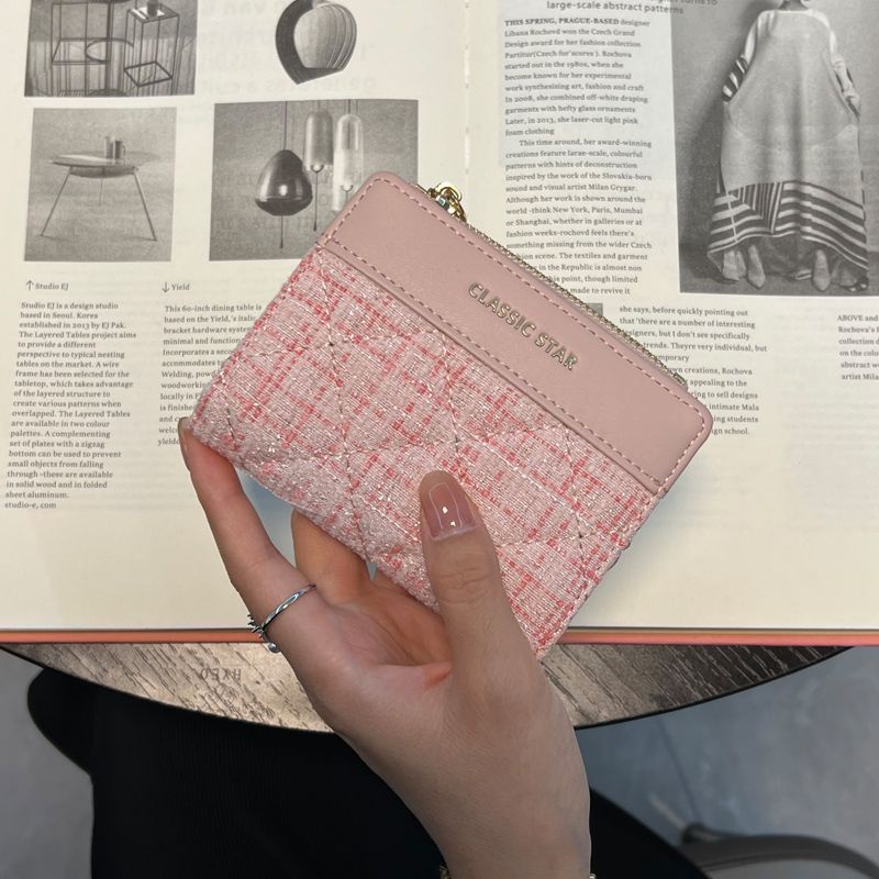 Ví Nữ Dáng Ngắn Có Khóa Kéo Thời Trang Cao Cấp