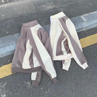 [Ảnh thật] [Chính hãng] Áo Khoác Nỉ Block Jacket
