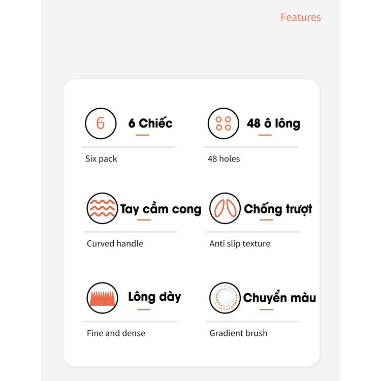 Combo 6 bàn chải đánh răng lông mềm vệ sinh siêu sạch nội địa Trung