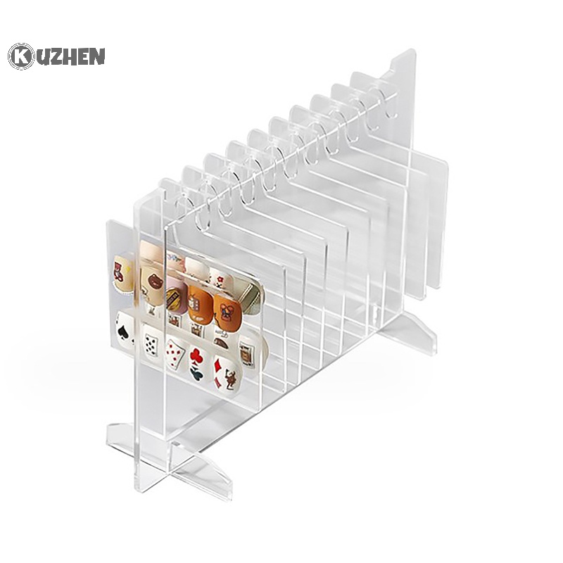 Kuzhen ins Móc acrylic Trong Suốt Trưng Bày Móng Tay Giả Mẫu Màu Sắc Bán Chạy