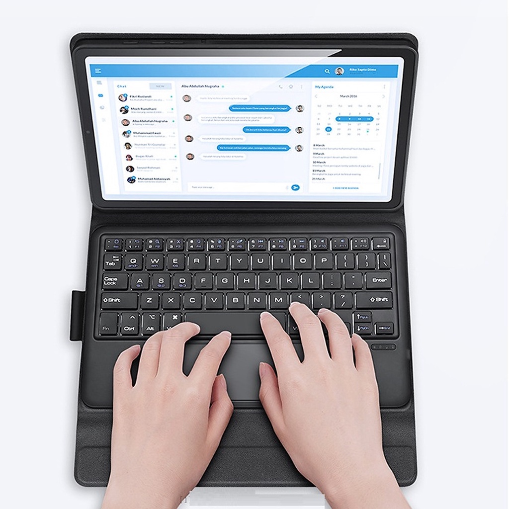 Bao da kèm bàn phím cho SamSung Galaxy Tab S6 Lite chính hãng Dux Ducis có bàn di chuột TrackPad - Hàng chính hãng