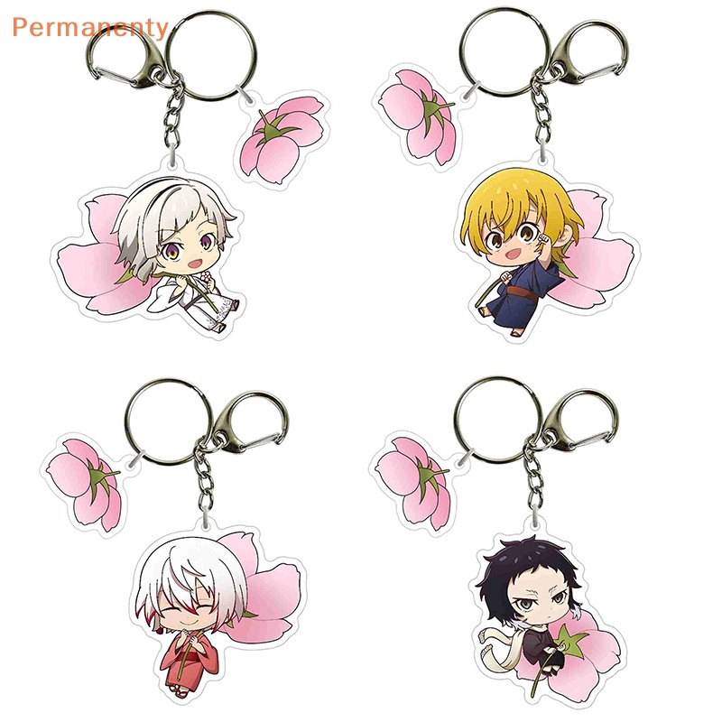 Móc Khóa Hình Chú Chó bungou stray dogs Bằng Nhựa Dễ Thương