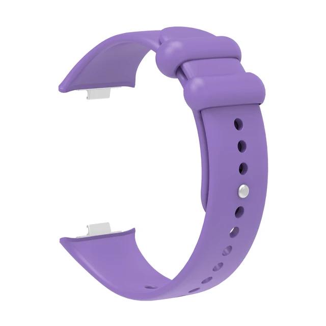 Tpu Dây Đeo Thay Thế Chất Liệu Silicon Màu Trơn Cho xiaomi mi band 8 pro redmi watch 4 Ốp