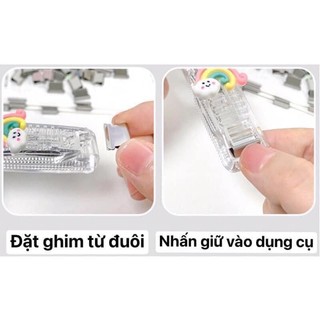 (Bán buôn-chuyên sỉ) Bấm giấy trong suốt mini