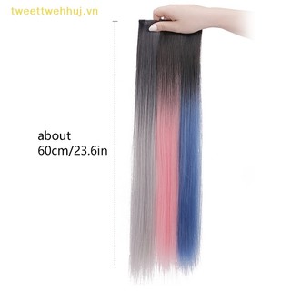 Tóc Giả Kẹp Nối Dài 60cm Dạng Thẳng