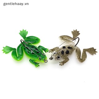 Mồi câu cá giả hình ếch bằng cao su mềm siêu bền 4.5g / 6cm vn