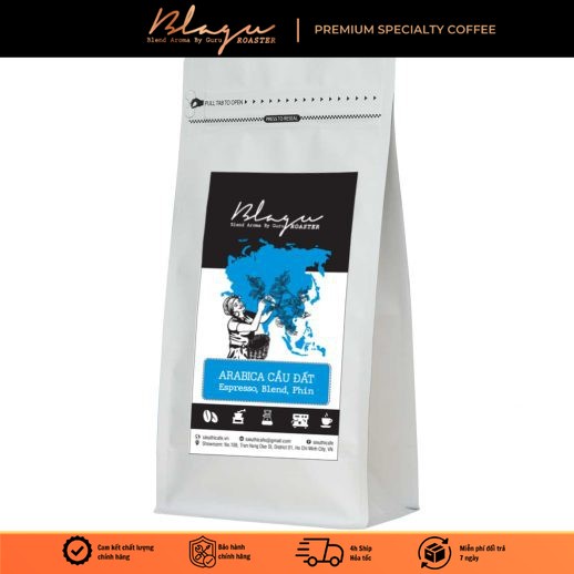 Cà Phê Blagu Hạt Đã Rang Arabica Cầu Đất | Dòng Cà Phê Cao Cấp | 100% Arabica - Calimor | Medium
