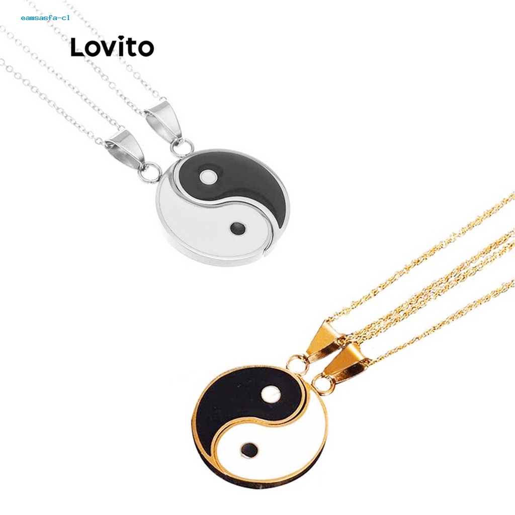 2 Dây Chuyền Mặt Âm Dương / Bạc Cho Cặp Đôi l46ad001