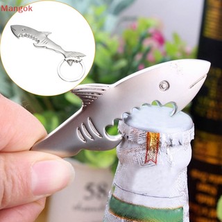 1 x móc khóa khui nắp chai bia hình cá mập lớn bằng kim loại