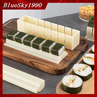 Bộ khuôn làm sushi cơm cuộn kim pap đa dạng hình phong cách Nhật Bản 10 món