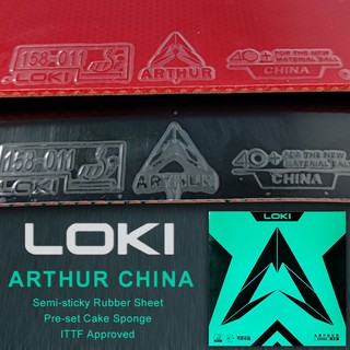Loki arthur Miếng Cao Su Dính Hình Bán Nguyệt Bản Mới Chơi Bóng Bàn Với Bánh Kem Lớn