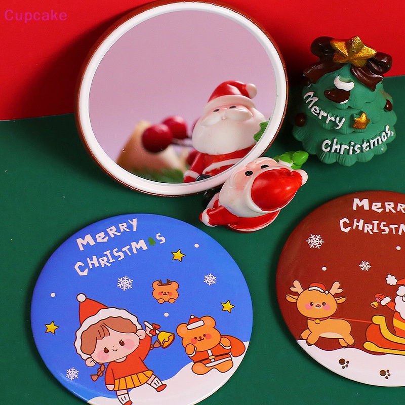 1 Gương Trang Điểm mini Bỏ Túi Hình Ông Già Noel / Người Tuyết Sáng Tạo Cho Nữ / Trẻ Em / Quà Tặng Tiệc Tùng erw