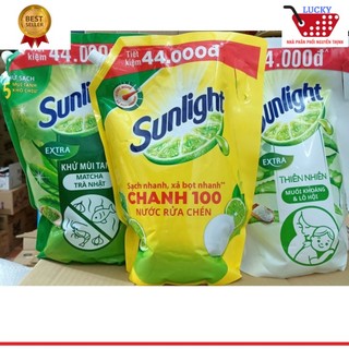 Nước rửa chén Sunlight 3,6 kg-Mềm dịu hương Bưởi Tây & Hoa Anh Đào