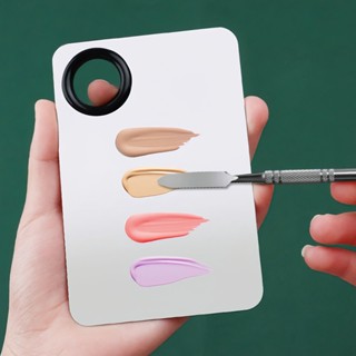  Khay pha màu trang điểm trộn kem nền  phấn mắt  son môi có que trộn - ARSE FANS 