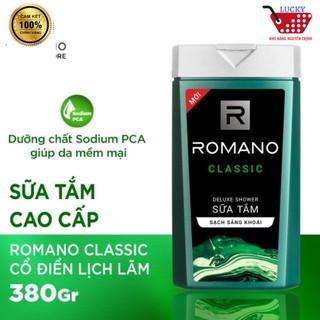 Sữa tắm Cao cấp Romano 380g/chai
