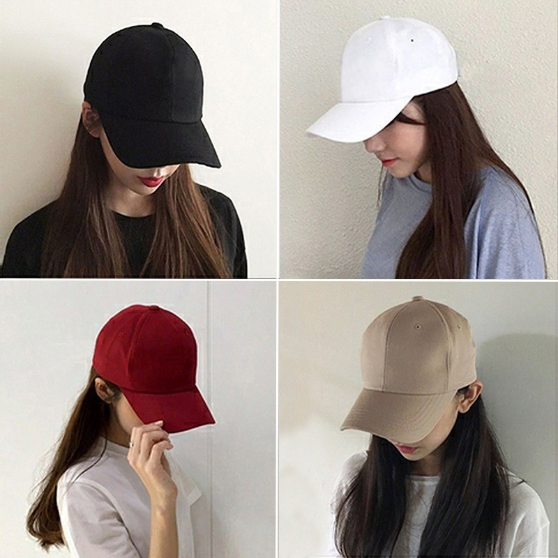 Mũ Lưỡi Trai Chống Nắng Màu Trơn Đa Năng Thời Trang