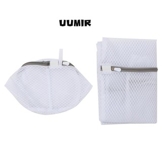 UUMIR Set 3 / 4 / 5 Túi Giặt Quần Áo Hình Tổ Ong Có Khóa Kéo Bền Bỉ Thích Hợp Cho Máy Giặt