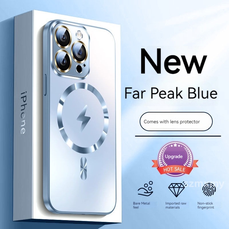 Nano Ốp Điện Thoại Kính Cường Lực Từ Tính Chống Rơi Cho iphone 15 13 12 14 pro max