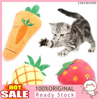 Đồ chơi hình củ cà rốt / trái cây dễ thương cho mèo cưng
