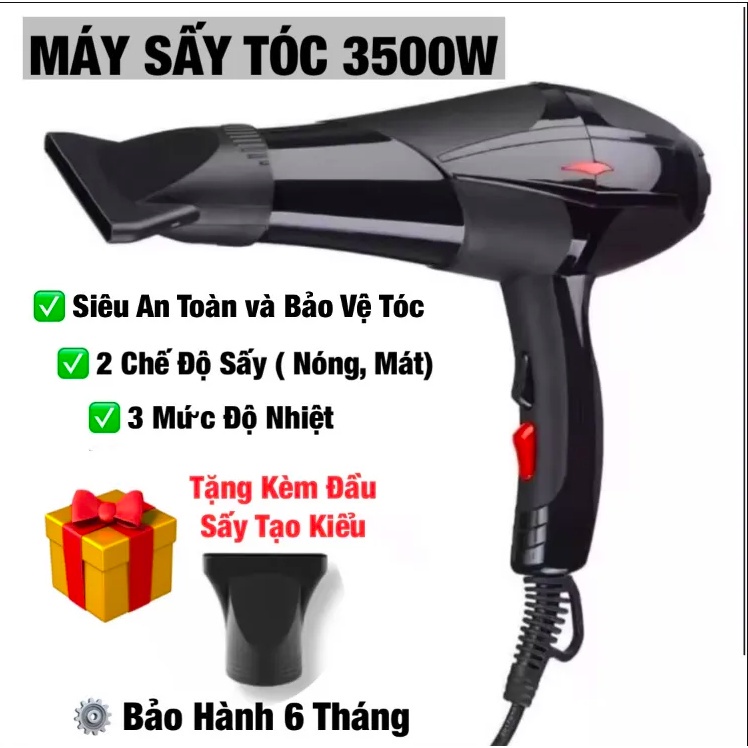 Máy Sấy Tóc 2 Chiều Nóng Lạnh Công Suất 700W Tạo Kiểu Tóc Gia Đình Nhanh Chóng