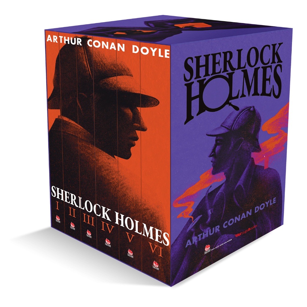 Truyện - Boxset Sherlock Holmes (Trọn bộ 6 tập) [Tặng 06 Postcard] (Kim Đồng)