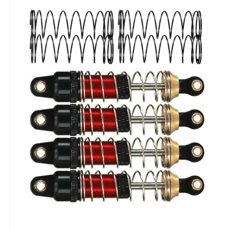 4 Phuộc Giảm Xóc Trước Và Sau Bằng Nhôm 52mm Cho 1 / 18 trx4m ford land rover