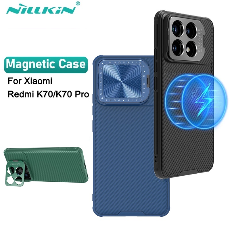 Ốp lưng Redmi K70 Pro NILLKIN CamShield Prop Ống kính trượt Bảo vệ máy ảnh ốp lưng cho Xiaomi Redmi 