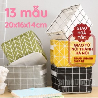 Giỏ đựng mỹ phẩm đồ lót đồ cá nhân in họa tiết vintage