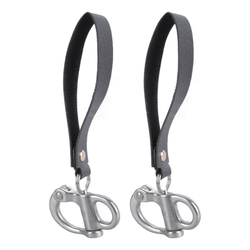 HL 2 Chiếc SCBA Quick Release Clip Quick Release Snap Shackle Có Tay Cầm Da Cho Phụ Kiện Lính Cứu Hỏ