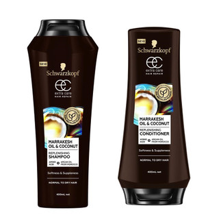 Dầu gội + dầu xả Schwarzkopf Extra Care Marrakesh Oil & Coconut Replenishing 400ml