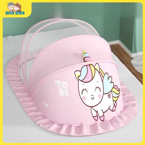 Màn chụp tự bung cho bé - Mùng chụp chống muỗi cho trẻ sơ sinh, an toàn tuyệt đối size to [ RICE KIDS_Siêu thị cho bé ]