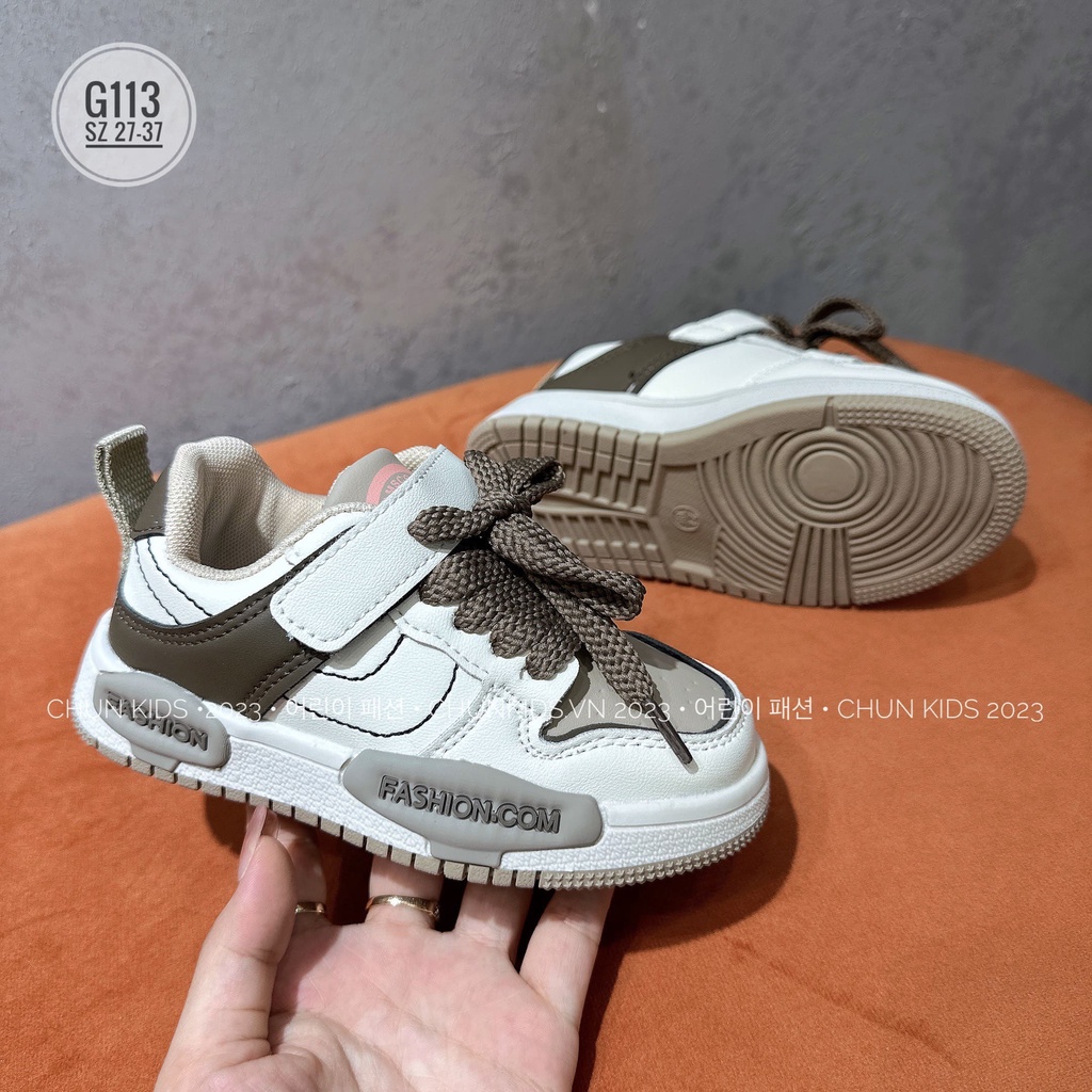 G113 - GIÀY sneaker phối da mix màu FASSHION đẳng cấp cho Bé