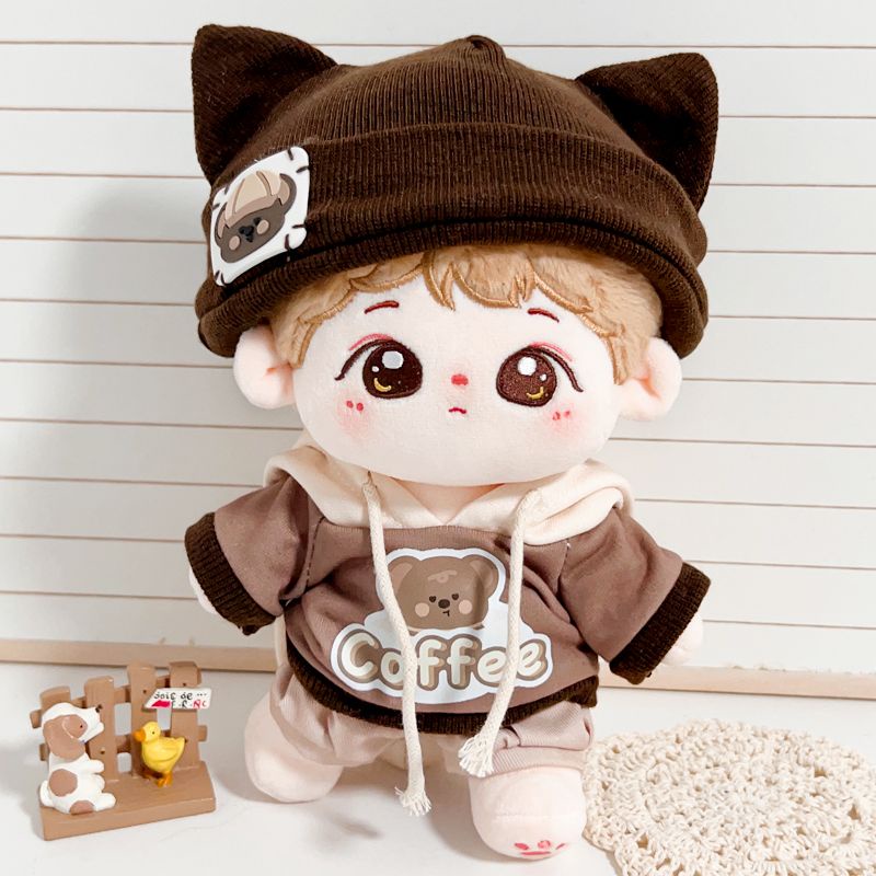 Bộ Đồ Bằng Vải cotton 20cm Không Gây Kích Ứng Dễ Thương Dành Cho Búp Bê 0901