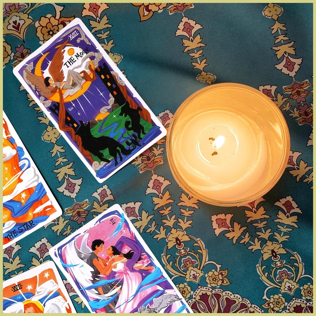 Bộ Bài tarot 78 Thẻ Bài tarot Tiểu Thuyết Ảo Thuật aseavn