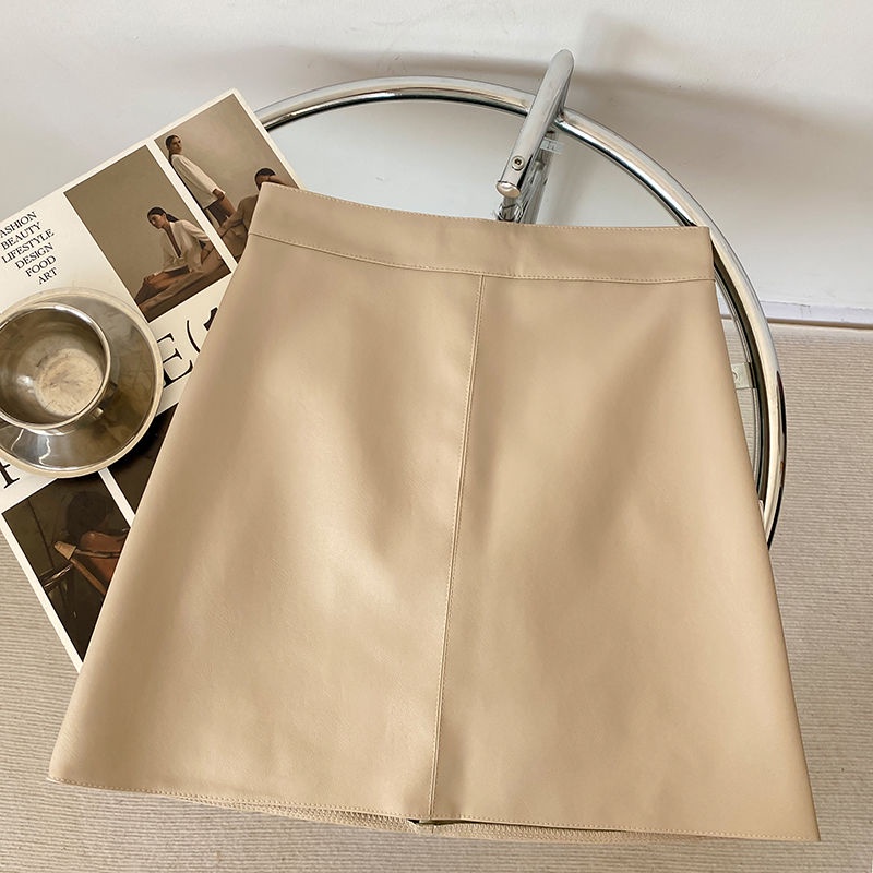Chân Váy Da pu Lưng Cao Dáng Chữ a Thời Trang Cho Nữ