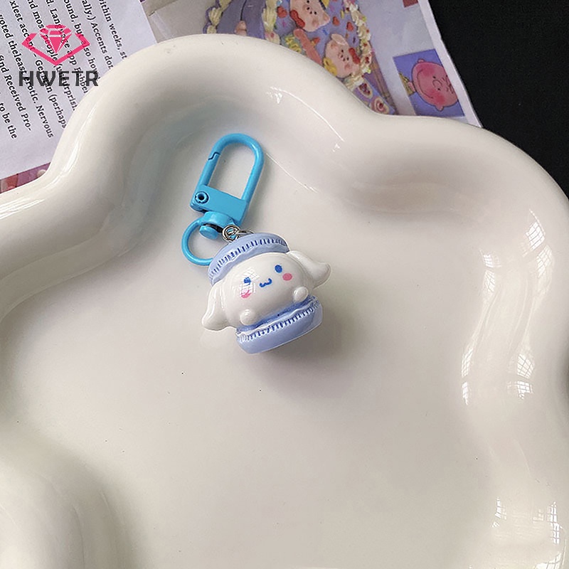 SANRIO Hwetr Móc Chìa Khóa Hình Bánh macaron Dễ Thương Phong Cách Nhật Bản Mới