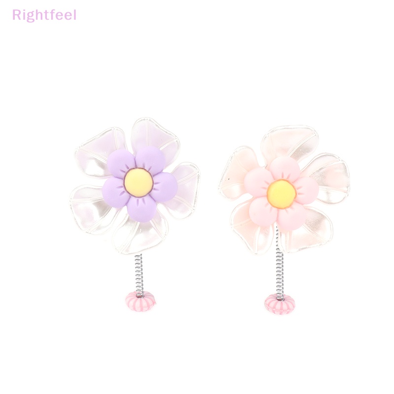 Rightfeel Phụ Kiện Trang Trí Bảng Điều Khiển Xe Hơi Hình Hoa Cúc Dễ Thương Mới