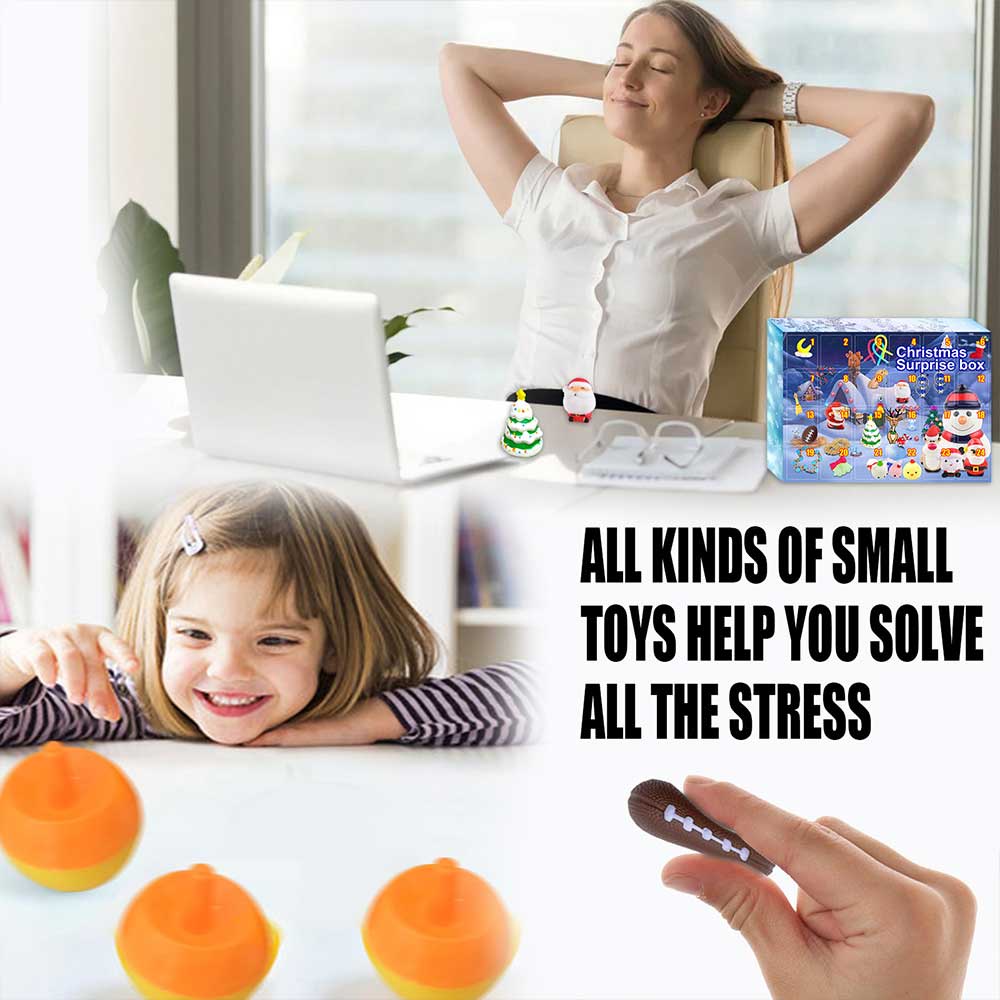 Advent Calendar 24 Days Surprise Blind Box Fidget Halloween Countdown Calendars