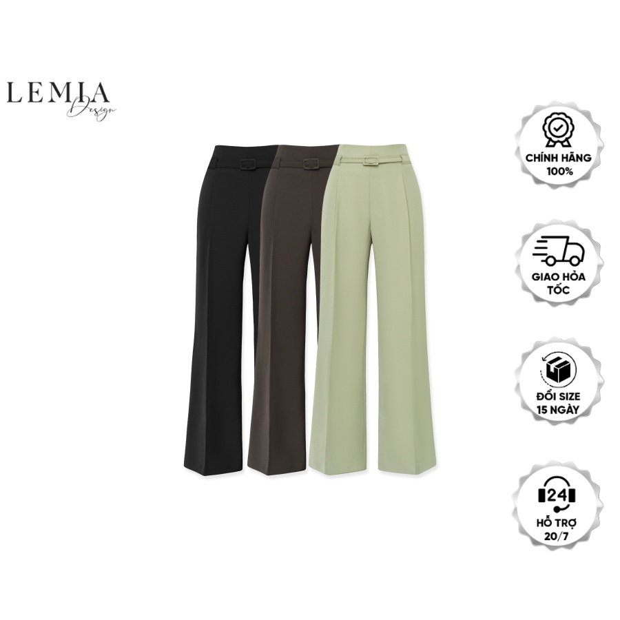 Quần Suông Cạp Liền Có Đai Thời Trang Nữ By LEMIA Design - 22Q087