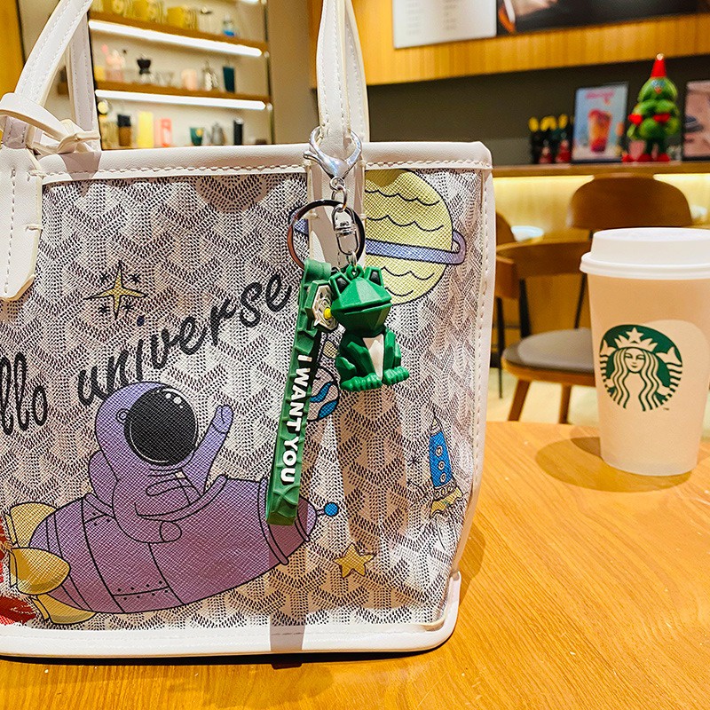 Dễ Thương Móc Chìa Khóa Hình Động Vật / Gấu Trúc Bằng Kim Loại Xinh Xắn