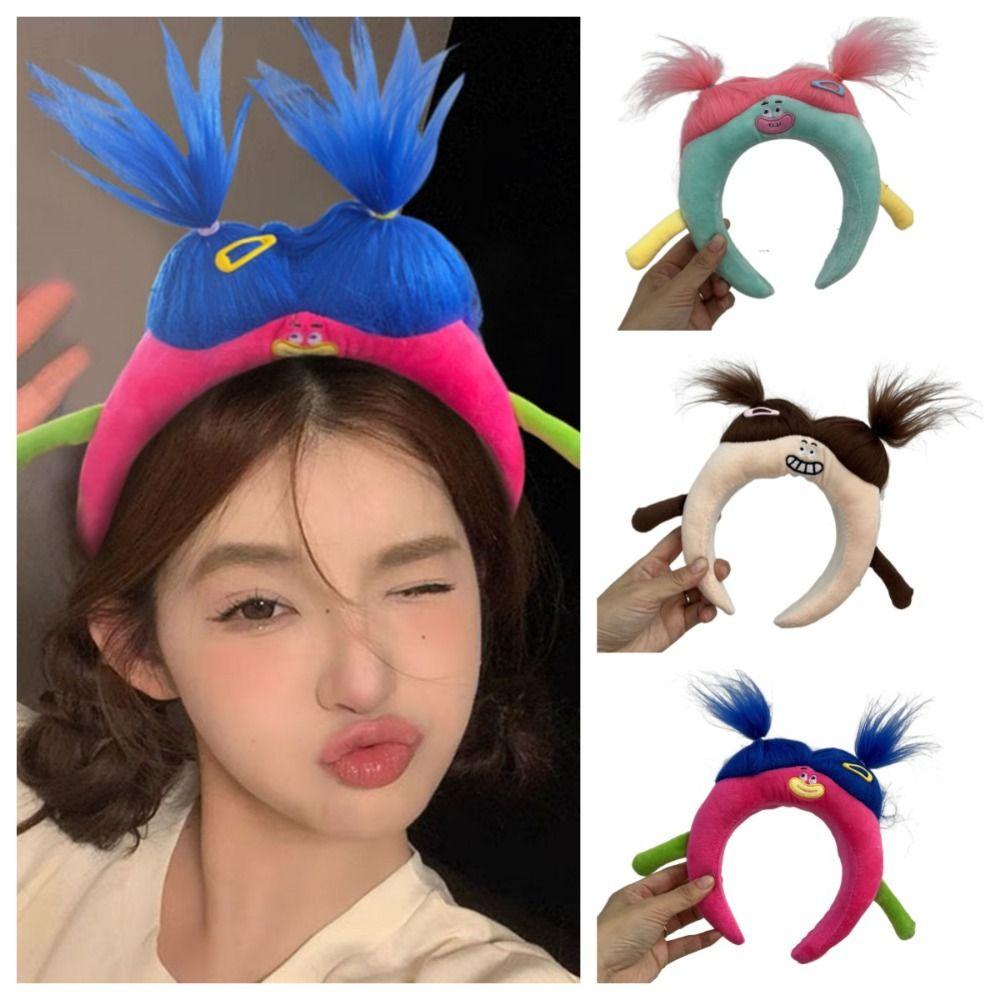 Daron1 Băng Đô Vải Lông Họa Tiết Hoạt Hình Vui Nhộn Phong Cách Hàn Quốc