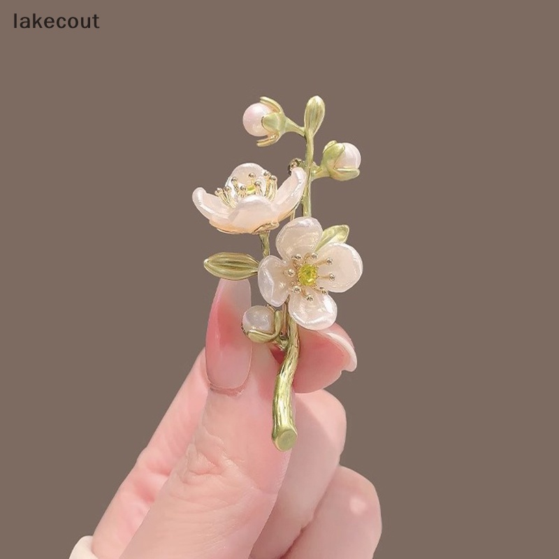 Trâm Cài Áo Hình Hoa Nhài Màu Xanh Lá Kiểu retro Thời Trang Dự Tiệc Cưới / Văn Phòng Cho Nữ